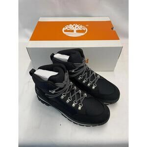 Timberland Euro Hiker Mid Hiker Black Nubuck US Womens 8.5